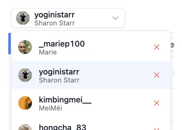 Track Multiple Instagram Users Dashboard